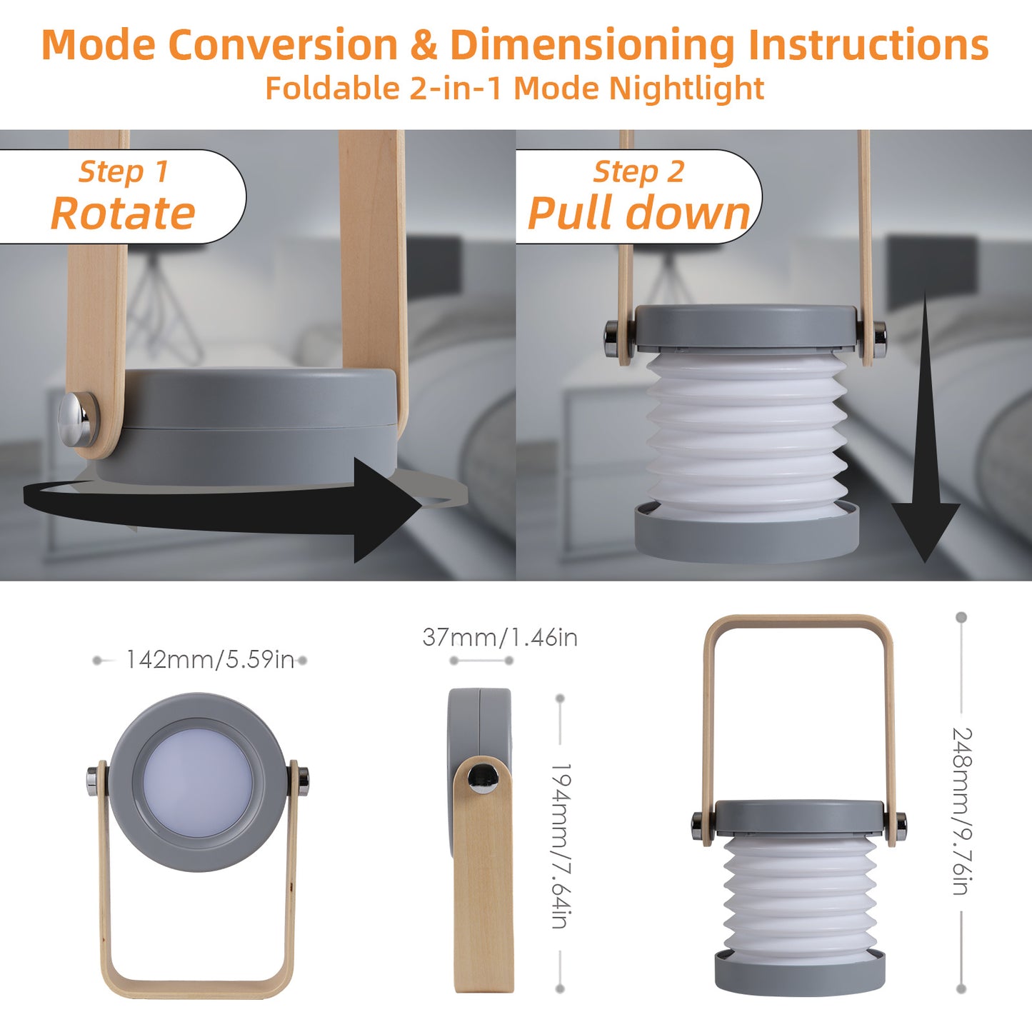 Camping Light Lantern Light Night Light Telescopic Led Table Lamp Folding Usb Light 3d Creative Product Portable Light