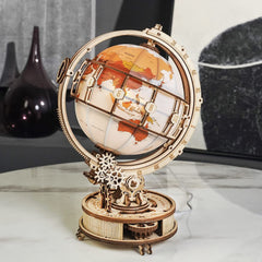 Rokr Luminous Globe 3D Wooden Hot Selling 180PCS Model Building Block Kits Toy