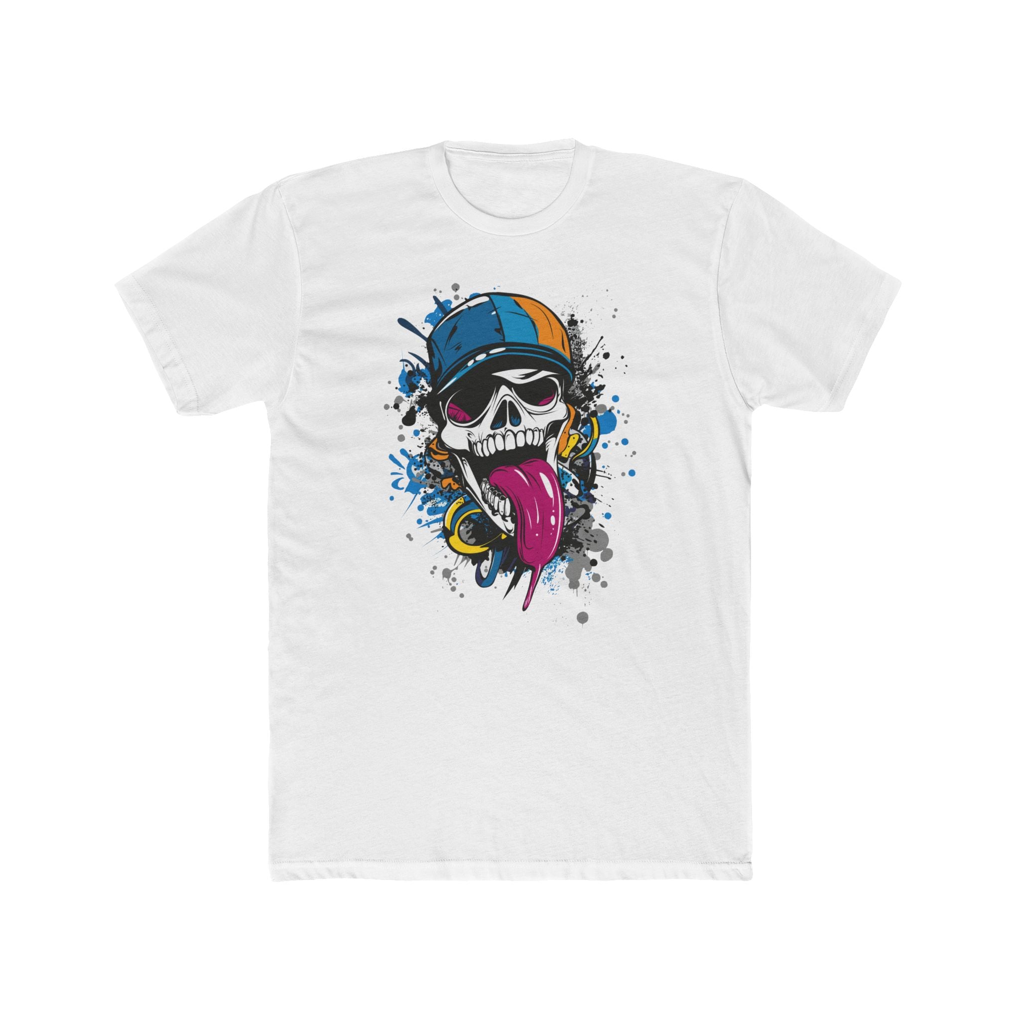 Skull Graphic Unisex Crew Tee - Edgy Streetwear Shirt