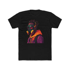 Urban Vibe Unisex Cotton Crew Tee - Graphic Art Design with Masked Character