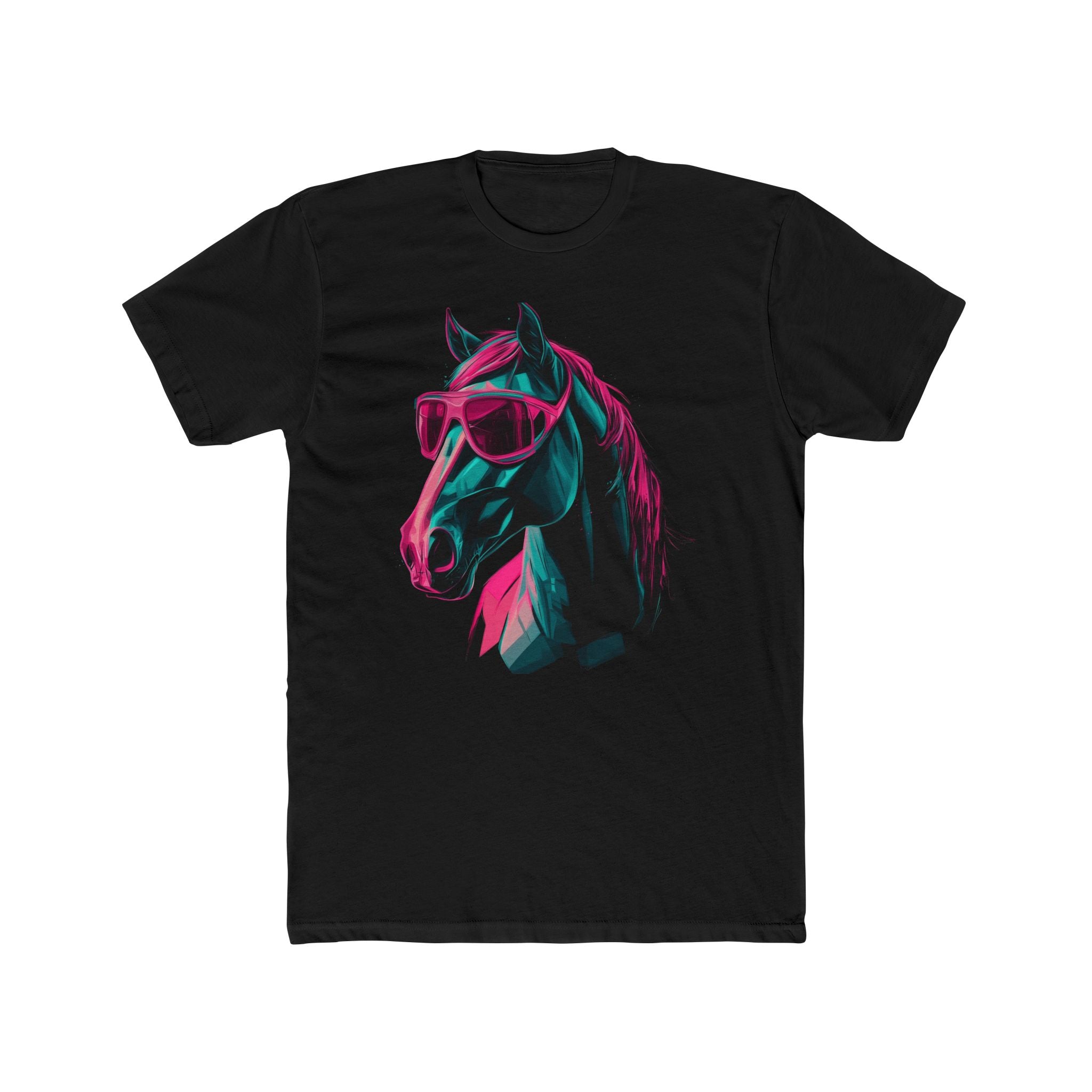 Cool Horse Graphic Unisex Cotton Crew Tee - Perfect for Animal Lovers