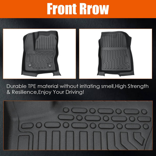 TPE Rubber Car Floor Mats For 13-19 Ford Escape & 13-18 C-Max