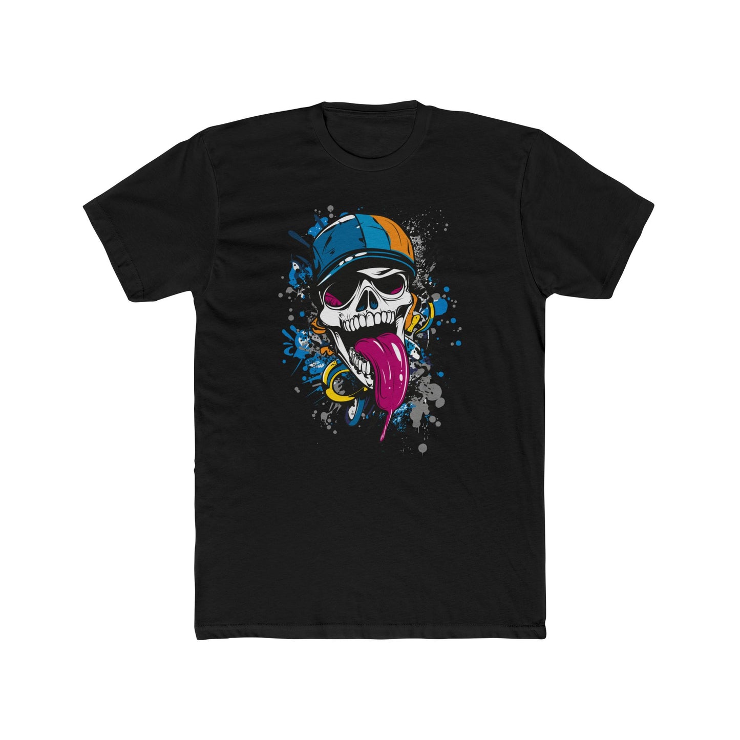 Skull Graphic Unisex Crew Tee - Edgy Streetwear Shirt