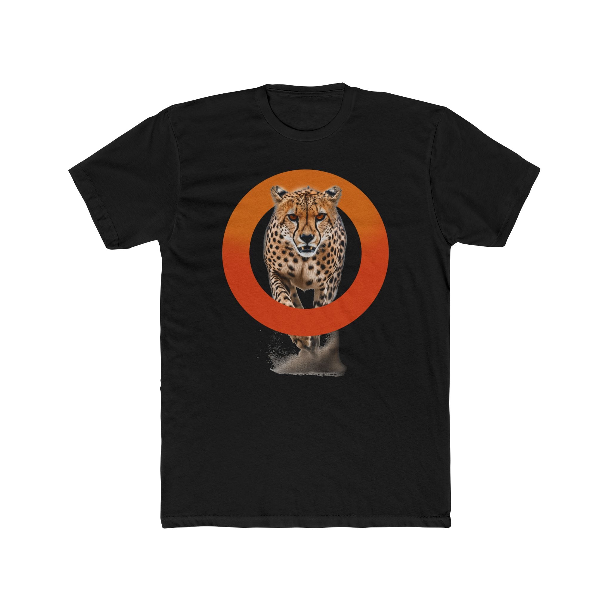 Wild Spirit Unisex Cotton Crew Tee - Cheetah Design