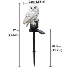 Solar Power LED Owl Parrot Lawn Light Outdoor Waterproof Garden Landscape Lamp