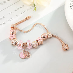 Fashion Love Geometric Rose Gold Bracelet Women's Jewelry